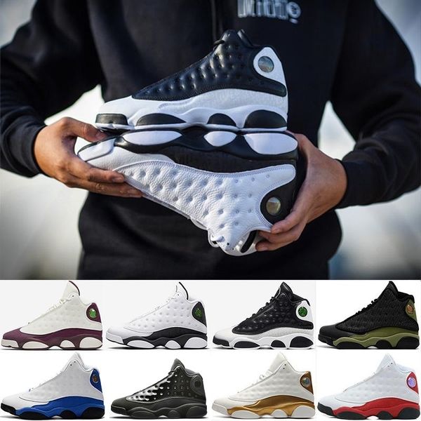 

with box 13s 13 men women basketball shoes low chutney navy blue chicago black cat retro dmp he got game sports sneakers