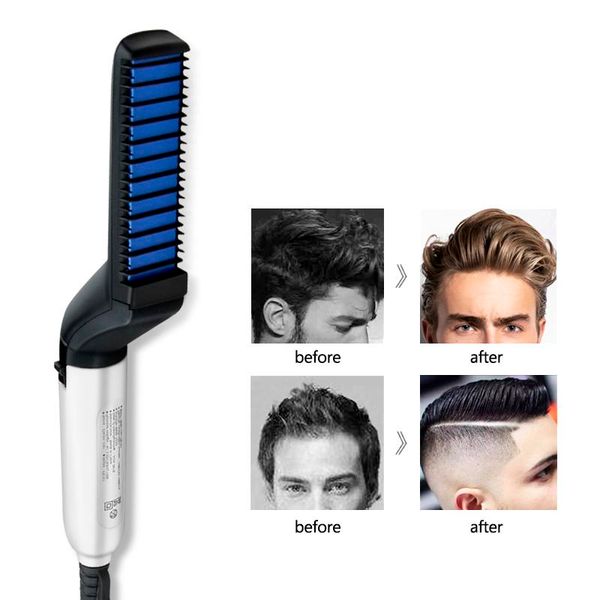 

men comb hair brush multifunctional beard straightener magic comb hairbrush electric straightening styling tool brushes