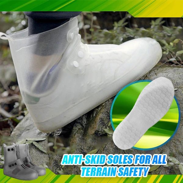 

waterproof rain shoe cover non-slip thick pvc transparent rain boot dustproof shoes covers s7jn, White;pink