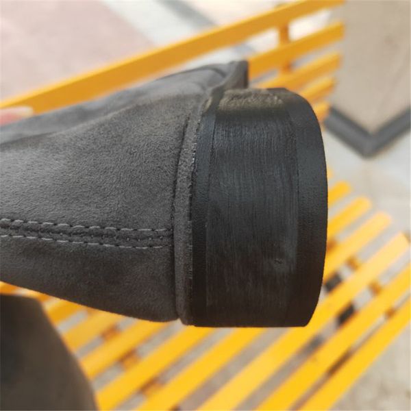 

high heels shoes overknee flat bottom elastic thin long boots woman, Black