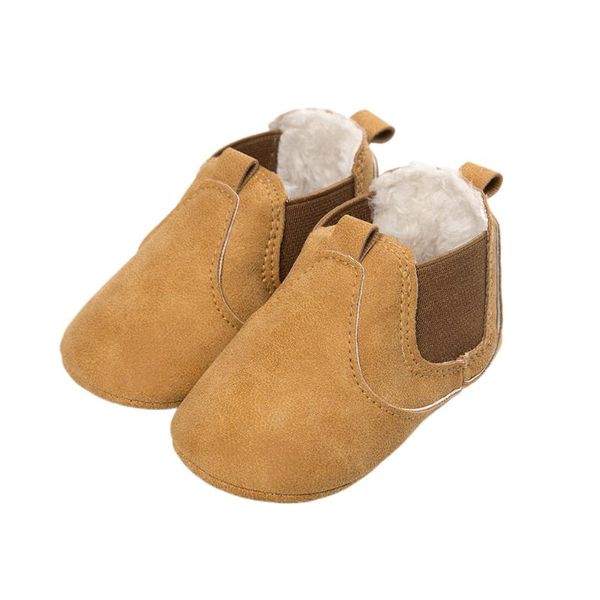 

baby leather cotton shoes infant toddler short boot kid autumn winter shoes