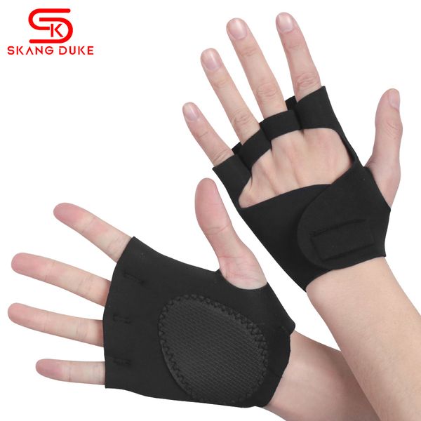 

gym fitness gloves weight lifting men crossfit training silicone anti-slip palm support sports grips hand palm protector