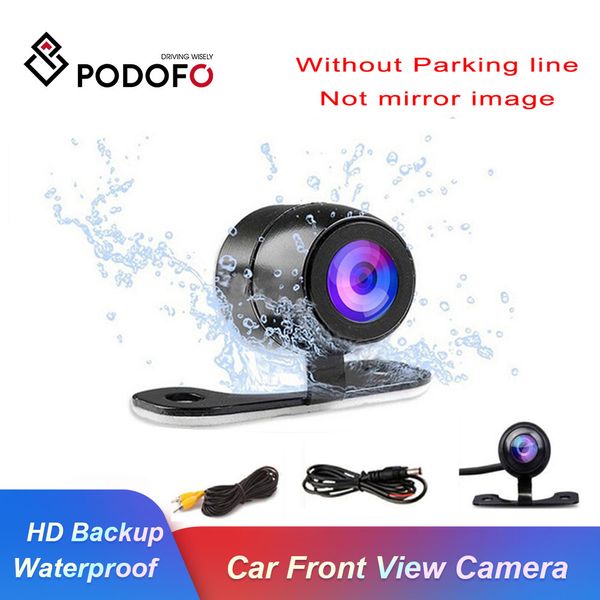 

podofo auto ccd hd car front view camera backup rear view camera rear monitor parking assistance waterproof reverse