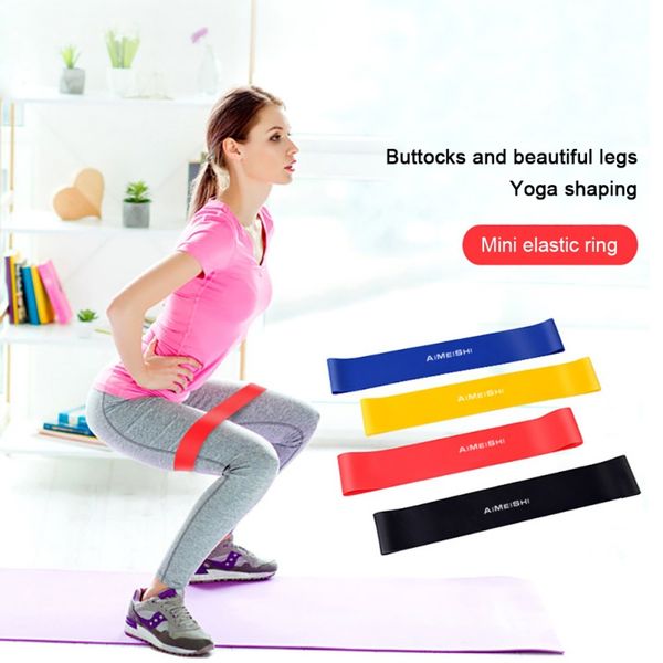 

1pc yoga belts latex resistance loop bands resistance exercise bands fitness stretching strength training exercise band newest