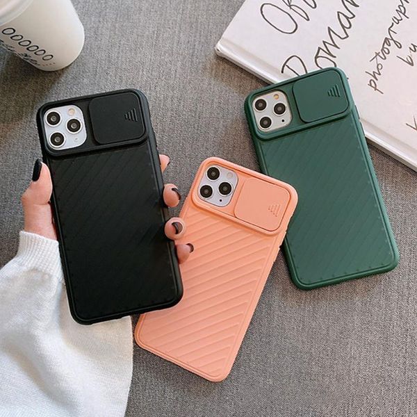 

hith quality for iphone 11 slide camera protection phone case for iphone 11 pro max xr xs max x 8 7 6 6s plus 11 pro matte cover soft