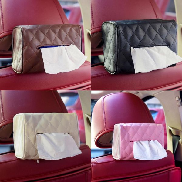 

new creative luxury car sun visor hang paper towel car seat back armrests center paper tissue box