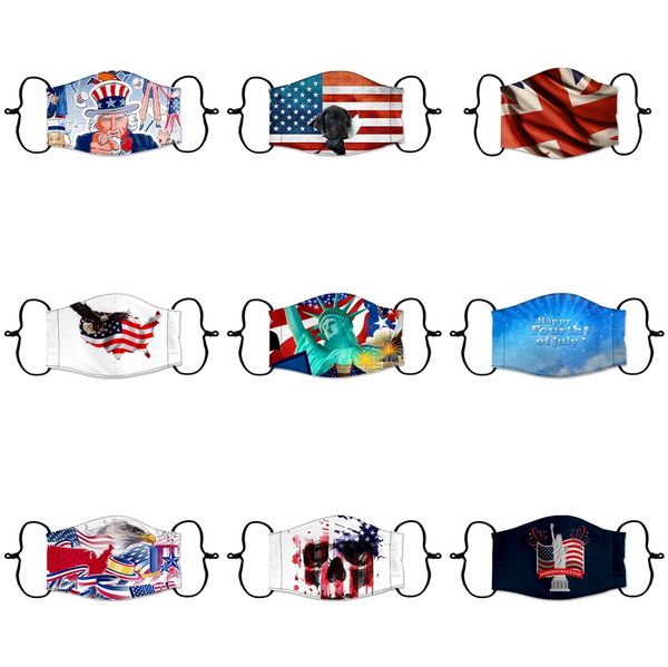 

trump face masks cotton woman men designer masks fashion printed black washable face mask 5 styles fy9122 #5731