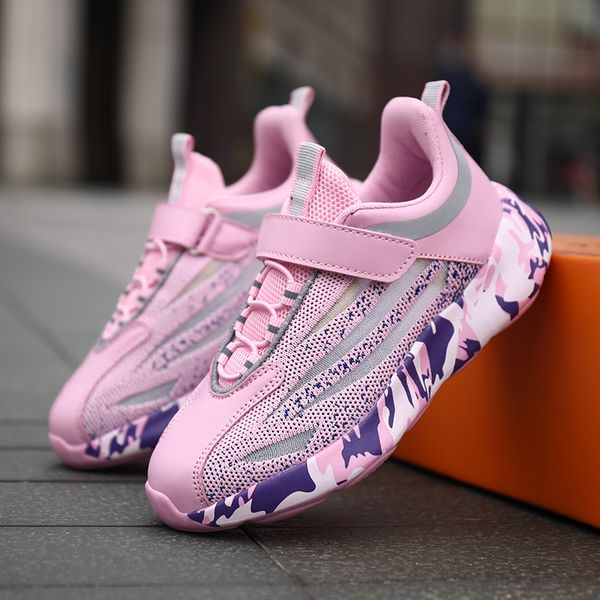 

hobibear girls jogging sneakers summer kids boy shoe baby girls pink flats sneakers soft sole kids running shoe for boy, Black;red