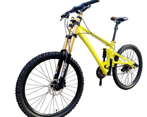 

165mm travel soft-tail bicycle bike 20x110mm hubs 26er mountain bicycle 24 speed hydraulic brakes
