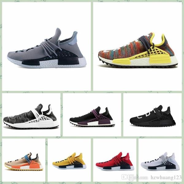

human race hu nmd pharrell williams trail mens designer sports neutral spikes running shoes for men sneakers women casual trainers shoe