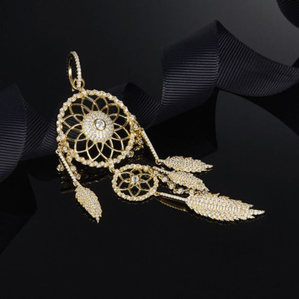 

wholesale- yellow silver mono statement dream catcher earring, Golden