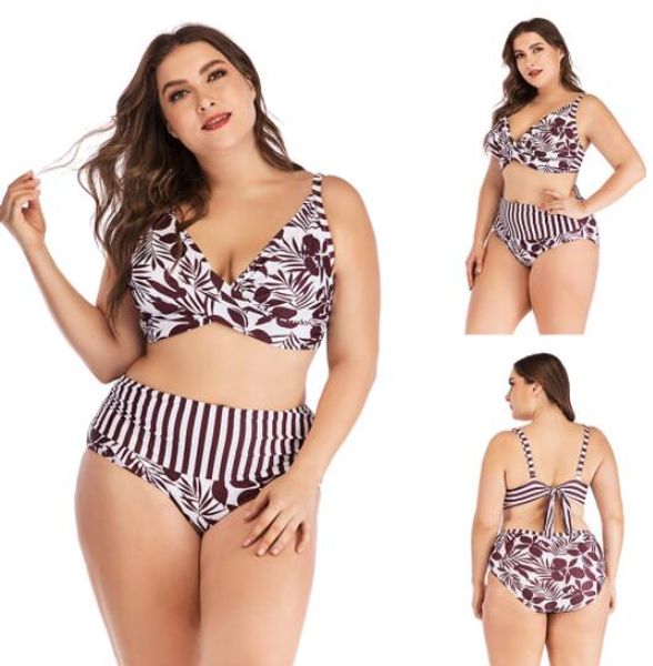 

popular women's ladies girl women big fat plus printed slim one piece flat angle skirt swimwear yakuda flexible stylish bikinis sets, White;black