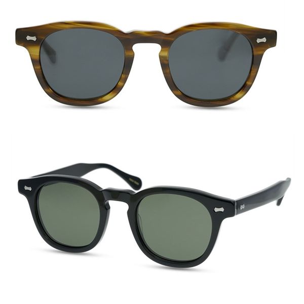 

men polarized sunglasses brand handmade plank shades women retro round sun glasses qualitly polarized lenses sun glasses with case, White;black