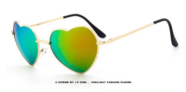 

2019 classic retro metal love sunglasses fashion peach ocean sunglasses fashion sunglasses 014, White;black