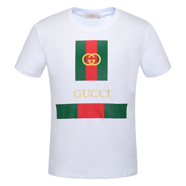 

summer korean japanese men's t - shirt men short sleeve round collar, White