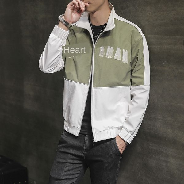 

мужская дизайнерская осенняя повседневная куртка с длинным рукавом вышивка трендовая одежда, Black;brown