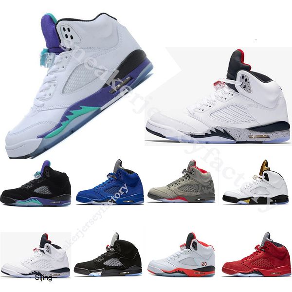 

basketball shoes 5 grapes olympic metallic gold 5s white cement black metallic red blue suede oreo classic sneakers for women mens shoes