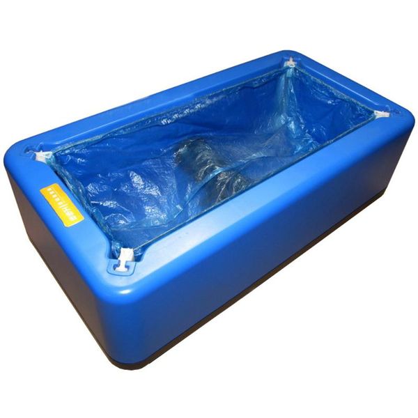 

laboratory mechanical disposable portable automatic shoe cover dispenser anti slip home office boot safety hygiene protective, White;pink