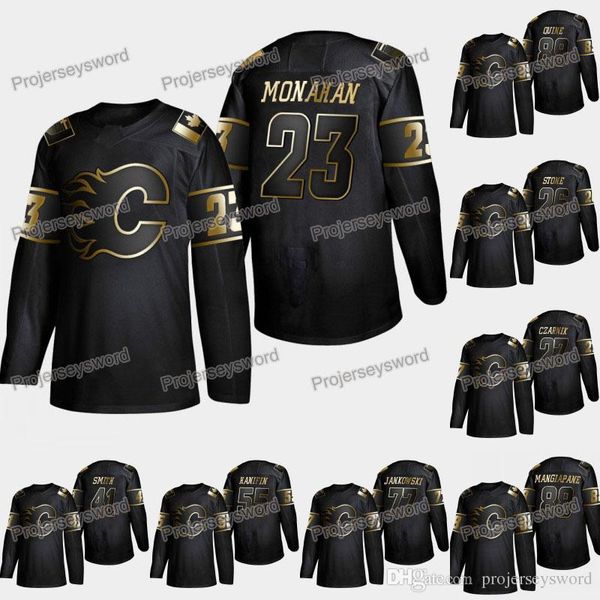 

Calgary Flames Sean Monahan 2019 Golden Edition Jersey Austin Czarnik Dillon Dube David Rittich Noah Hanifin Martin Pospisil Alan Quine