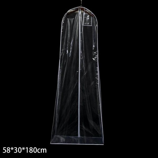 

protector protective case dustproof cover transparent long clothes bridal gown wedding dress storage bag extra large garment