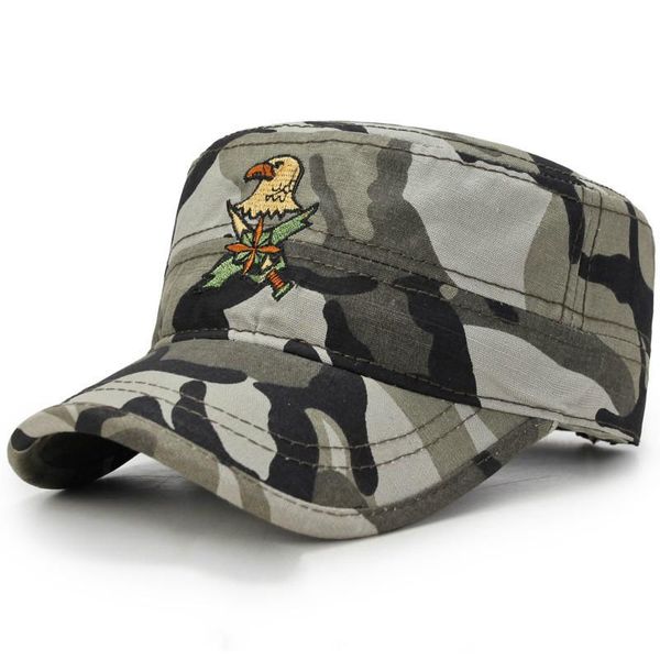 

2020 весной и летом хлопок вышивки плоской крышки мода на открытом воздухе зонтик рыбалки hat мужского случайный простого пеший туризм колпа, White