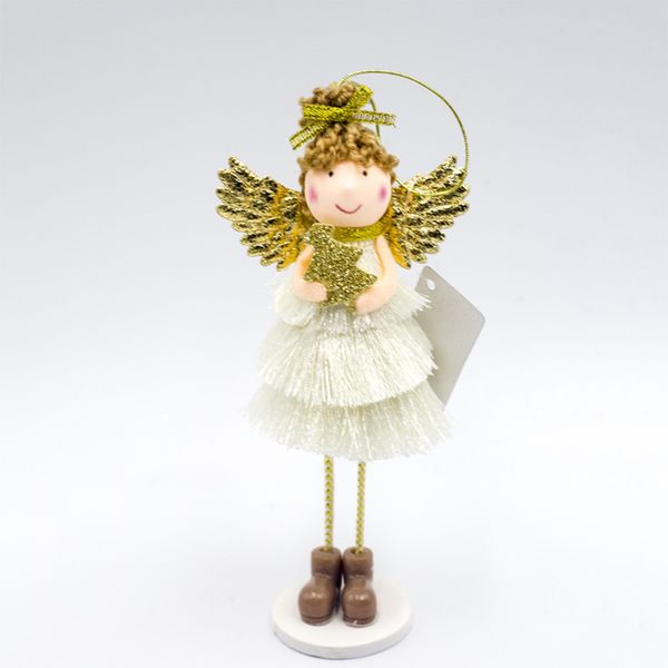 

gift golden wings hanging decorations christmas home cute party toys angel doll durable display ornaments pgraphy prop
