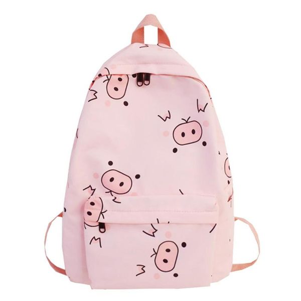 

cute cartoon fruit print travel backpack for women large capacity school shoulder bags mochila teen girls casual nylon knapsack