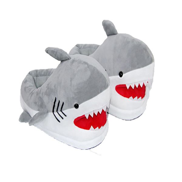 

shark room slippers house for women sheepskin slippers women winter warm plush slippers unicorn shoes indoor soft shark shoes mx200425, Black