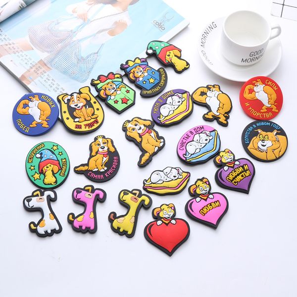 

50pcs/lot cartoon 3d magnets for refrigerator paste pvc christmas home decoration accessories fridge magnet souvenir gift