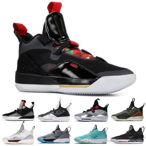 

2019 new jumpan 33 33s xxxiii basketball shoes cny travis scott shoe dark grey metallic silver black se guo ailun sports sneakers nik, White;red