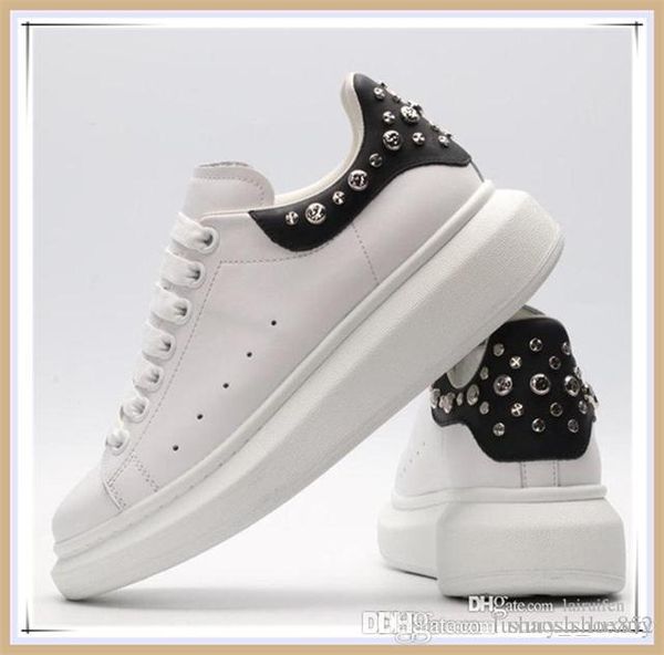 Compre 2019 NUEVO Zapatillas De Deporte Zapato Rojo De Fondo De Lujo De Bajardiseñador SpikeShoes Corte De Ante De Hombres Zapatos De Cristal De y altas Zapatillas altas negros,patines hielo. de negros