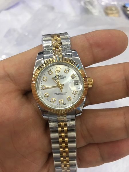 

2019 New Women Watch Lady Size 26mm Date Girl Gifts Sapphire Glass Wristwatch Automatic Mechanical Movement Stainless Solid Clasp