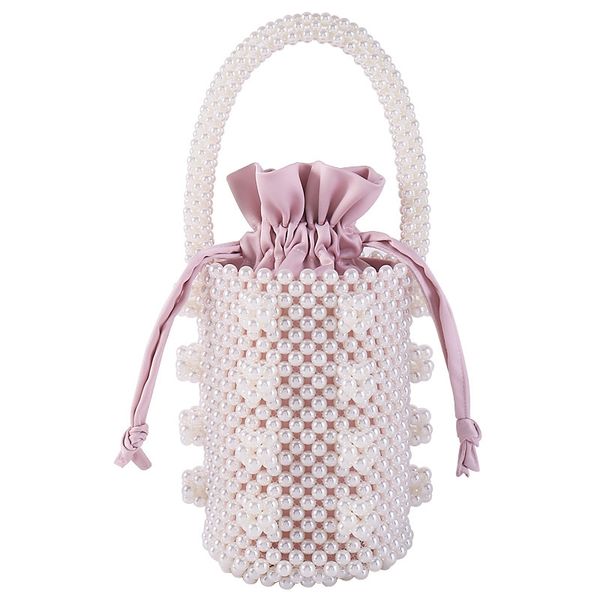 

fashion pearl ladies handbag beaded bag female purse handmade evening bag luxury shoulder messenger crossbody bags for women