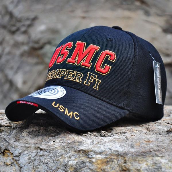 

2020 new military fans outdoor tactical baseball cap usmc battle cap benny cap training men wholesale feumn, Black;white