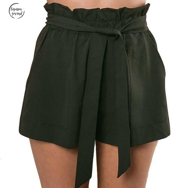 

shorts fashion women lady summer casual shorts high waist short shorts skirts bow beach trousers, White;black