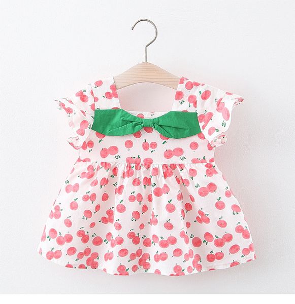 

4 pieces/lot) 2020 summer girl's dress floral 042101, Red;yellow