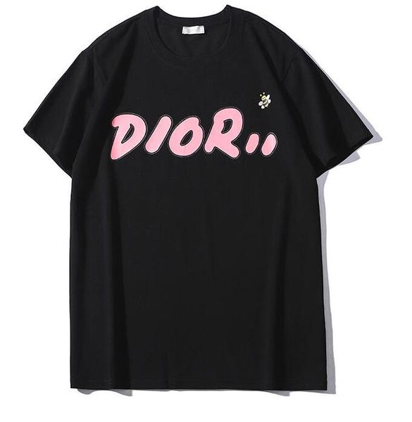 

Весной и летом новые дамы с короткими рукавами пчелы печать письма свободные шею