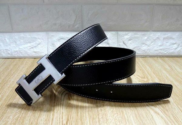 

2019 new men belt designer women belts luxury belts men big buckle belt fashion mens leather belts wholesale, Black;brown
