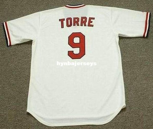 

custom joe torre st. louis stitched 1974 throwbacks home baseball jersey retro mens jerseys shirt, Blue;black