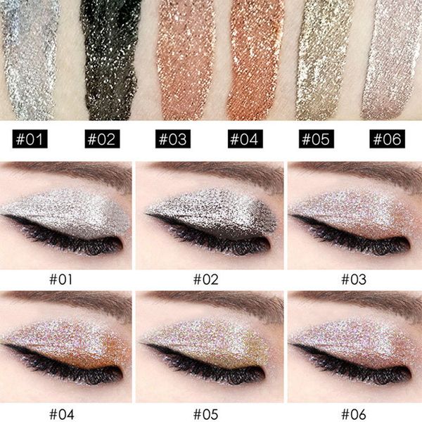 

1 set eye shadow liquid glitter long lasting makeup cosmetics gift for women kg66