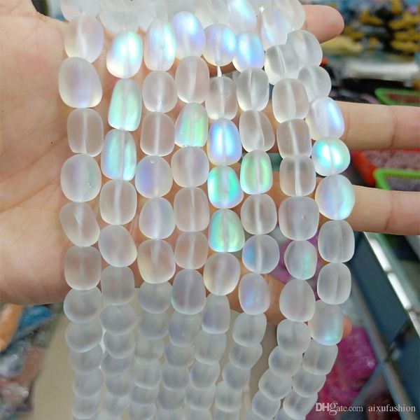 

о 10x14mm природных белый флэш камень бисер для ювелирных изделий diy making сыпучие shimmer камень бисер ожерелье аксессуары браслет, Black