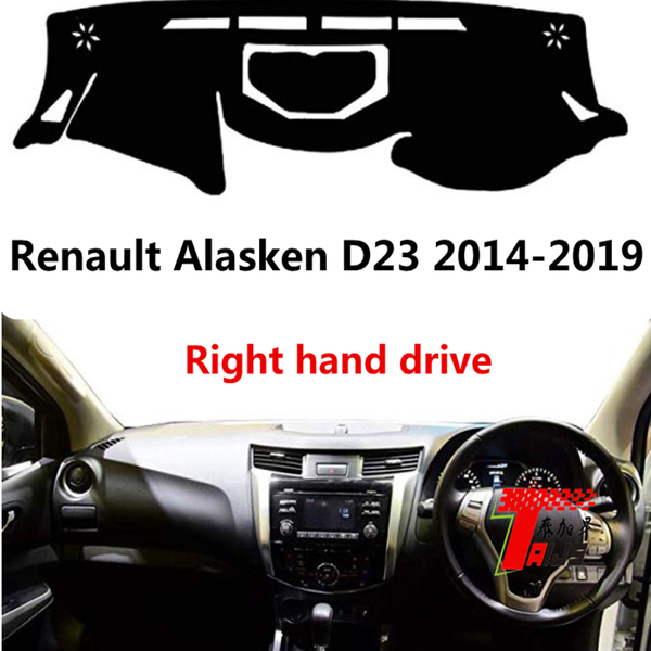

taijs right hand drive car dashboard cover for alaskan d23 2014-2019 anti cracking carpet mat light preventin protection