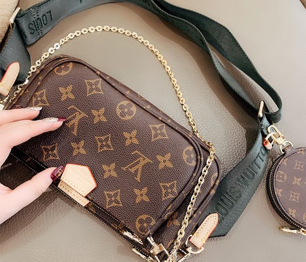 

3pcs/set designer women wallet crossbody brand shoulder bag classic handbag purse designer handbags