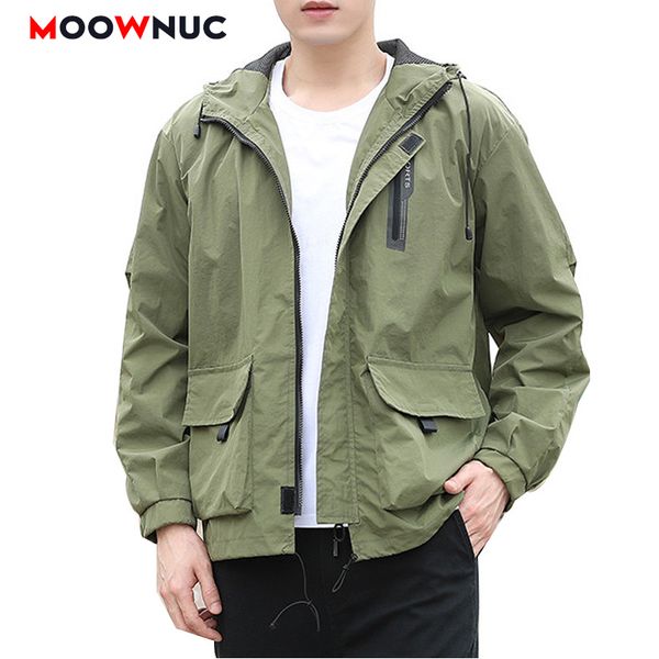 

coats windproof men's jackets outdoors overcoat 2020 new spring autumn windbreakers men's clothes female hombre casual moownuc, Black;brown