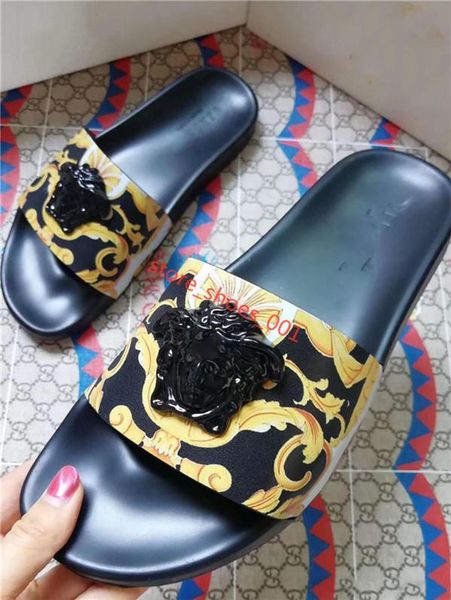 

2020 xshfbcl fashion designers design woman' and men slippers high leather woman' slippers european and american style with the, Black;grey