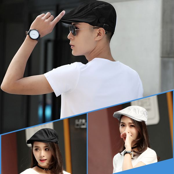

new arrival 2019 droppshiping women men hat cap beret canvas fashion breathable for summer outdoor beach hiking d88, Blue;gray