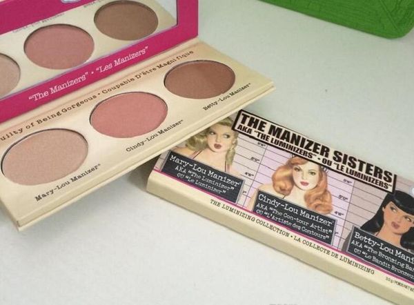 

New makeup the manizer i ter highlighter 3 color bronzer highlighter palette dhl hipping