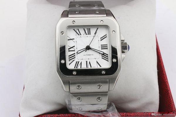 

2019 hot slae Мужчины двухцветные часы из нержавеющей стали Автоматические механическ