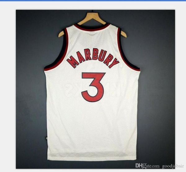 

custom men youth women vintage stephon marbury vintage college basketball jersey size s-4xl or custom any name or number jersey, Black