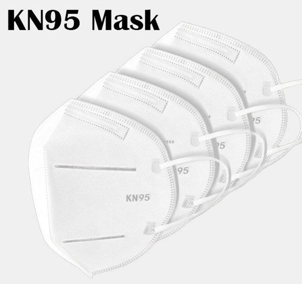 

100шт 50шт / коробка складная KN95 Маска N95 многоразовая маска защитный рот маски для лица 95% фильтрация Антипылевой Белый гигиена полости рта air11